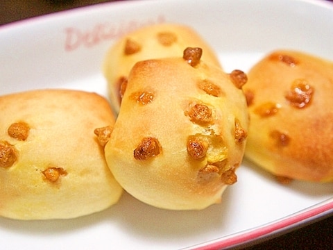 キャラメルチョコチップde一口パン(*ゝω・*)